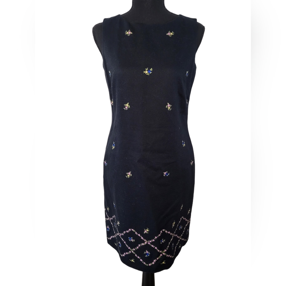 Talbots Floral Print Mid Length Dress size 4